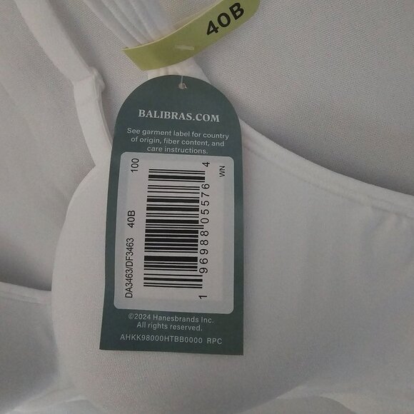 BALI Comfort Revolution Full-Coverage Wirefree Moisture-Wicking Bra Size 40B NWT - Picture 8 of 9